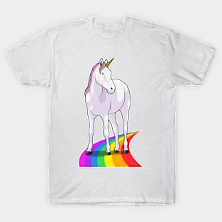 Unicorn with Rainbow T-Shirt